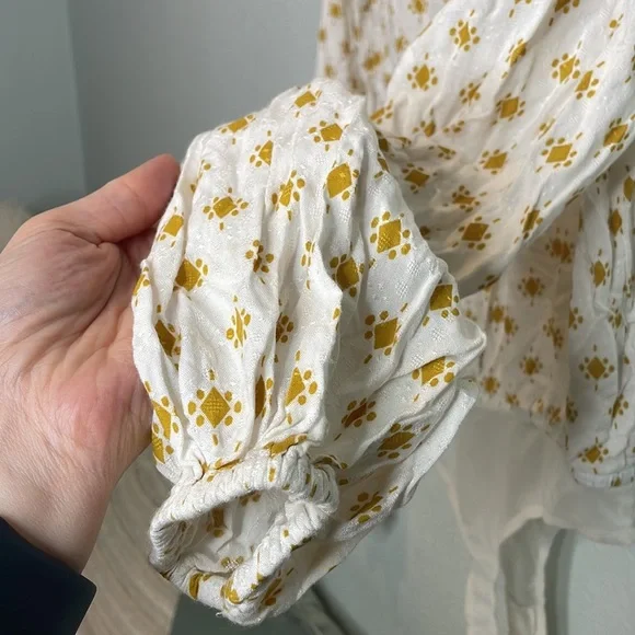 Free People Willow button down collar long sleeve bodysuit - Picture 7 of 7